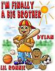 AFRO AMERICAN  IM FINALL THE BIG BROTHER W/BABY BOY CUSTOMIZED T 