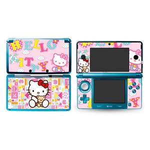   Kitty DECAL Skin Sticker P04 Cover for Nintendo 3DS N3DS  