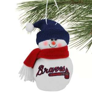    Atlanta Braves 6 Plush Snowman Ornament