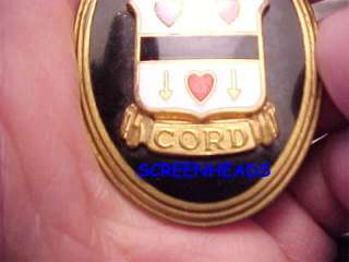 RARE CORD AUTOMOBILE EMBLEM FROM COLLECTORS ESTATE  