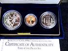 1994 World Cup 3 Coin Proof Set $5Gold $1Silver $1/2 Dollar  FREE S 