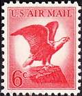 US   1963   6 Cents Red Bald Eagle Airmail Issue   Scott #C67   Nice 
