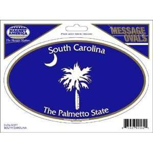  South Carolina Palmetto Tree Oval Decal Automotive