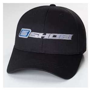  Shoei Logo Flexfit Hat   Small/Medium/Black Automotive