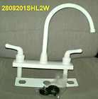 Handle 8 White Kitchen Faucet Less Spray RV Motor Home Camper 