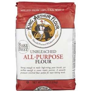 King Arthur Unbleached Flour 80 OZ Grocery & Gourmet Food