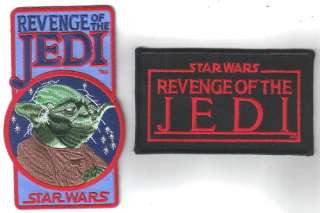 Star Wars Revenge of the Jedi Logos Patch Set of 2 NEW  