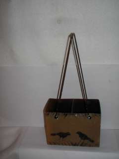 PRIMITIVE CROWS & STARS DOUBLE BOX WITH METAL HANDLES  