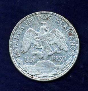 MEXICO ESTADO UNIDOS 1910 CABALLITO 1 PESO COIN XF+  
