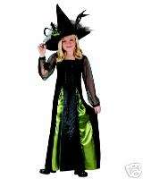 Green Goth Maiden Witch Girl Halloween Costume 8 10 new  
