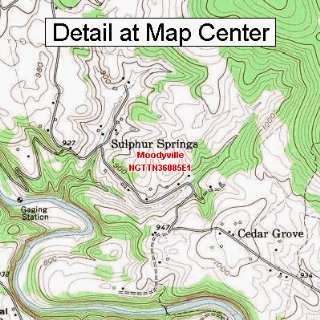  USGS Topographic Quadrangle Map   Moodyville, Tennessee 