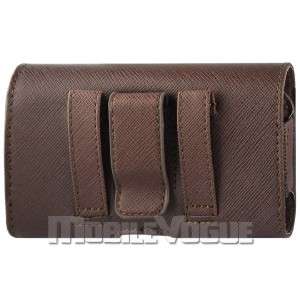 Horizontal Leather Pouch Case For HTC HD2 T MOBILE  