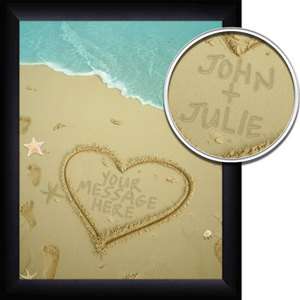   Name in the Sand Lovers Beach Print   Great Anniversary Gift  