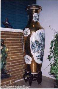 MASSIVE PAIR of VASES, HOTEL / MANSION SIZED, 73 in Hgt  