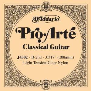  DAddario J4302 Pro Arte Nylon Classical Guitar Single 