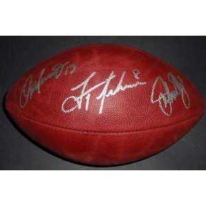 Hall Of Fame Quarterbacks Signed / Autographed NFL Leather Fame 
