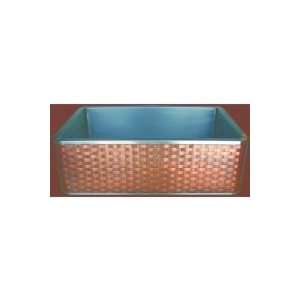 HP Austin 33 Stainless Steel Kitchen Sink Copper Basket Weave Apron 3 