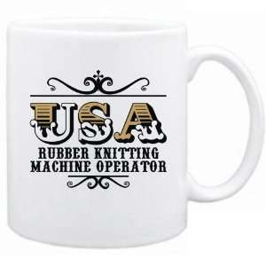 New  Usa Rubber Knitting Machine Operator   Old Style  Mug 