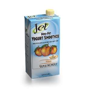 Jet Peach Non fat Yogurt Smoothie, Two 64oz. Cartons  