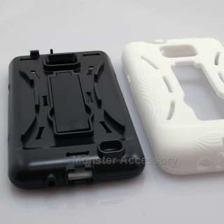 White Kickstand Double Layer Hard Case Samsung Galaxy S 2 AT&T i9100 