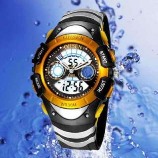 Military Dual Time Zone multifunctional Men Sport Watch  