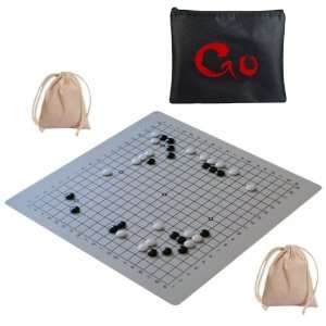  Go Set with Full Size 19.75 inch Silicone GO Board & Convex Stones 