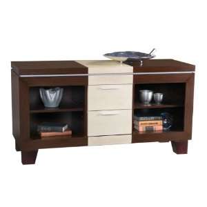  Two Tone TV Credenza by Leda   Wenge/Sycamore Combo (47300 