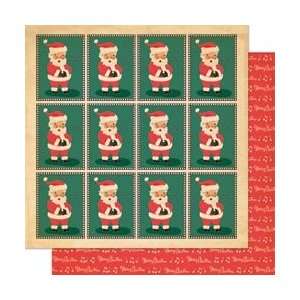 Cosmo Cricket Dear Mr. Claus Double Sided Paper 12X12 Yes, Virginia 