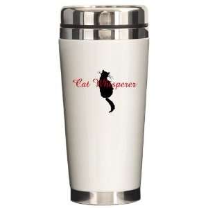 Cat Whisperer Pets Ceramic Travel Mug by   