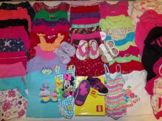 HUGE LOT 51 PIECE USED BABY/TODDLER GIRL SUMMER CLOTHING SIZE 18 24 