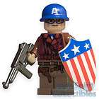 Lego Custom *CAPTAIN AMERICA* Minifig   WWII Style  