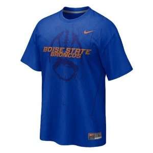  Boise State Broncos NCAA Practice T Shirt (Royal) Sports 