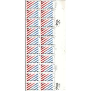  1982 USA   NETHERLANDS #2003 Plate Block of 20 x 20 cents 