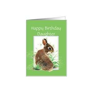   Birthday Daughter, Bunny Rabbit, Carrot Cake Humor Card Toys & Games