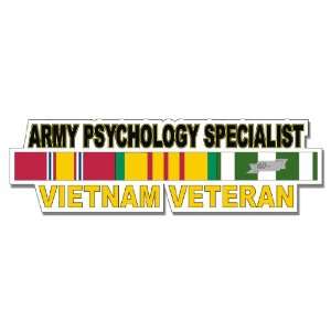  US Army Psychology Specialist Vietnam Veteran Window Strip 