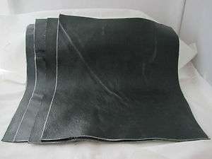 Scrap leather Genuine Cowhide Dark Forest Green 10x12 inches 4 pieces 