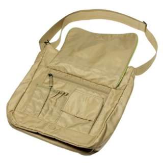   Amelia Travel Messenger Bag Nylon 8 Pockets 3 Colors School Work Sleek