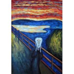  The Scream, Munch Reproduction Oil Painting 36 x 24 inches 