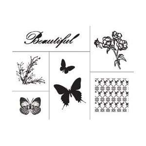 Plaid Simply Screen Stencils 1/Pkg Butterfly Elements SMPLSCRN 98548 