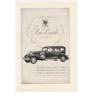  1930 Reo Royale Eight Motor Car Print Ad (22254)