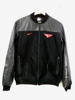 Nike sz XXXLT Flight 1 Letterman Leather Wool Jacket  