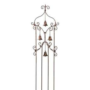   Stake Trellis with Bells for Lawn or Plant Pots Patio, Lawn & Garden