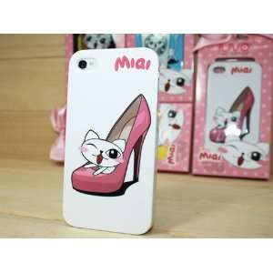  IUVO Miai Carton Cat Hard Shell Case for iPhone 4/4S 