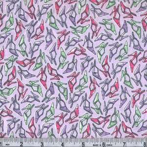  60 Wide Cotton/Lycra Jersey Knit Shoes Lavender Fabric 