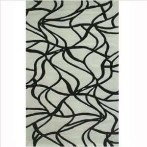  American Home Rug Company AT077 OWBK Kinetic Off White 