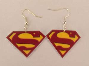 DC comics Superman  Superman Earrings  Superman Logo  