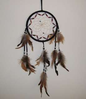 Large Handmade Black and Brown Dreamcatcher  
