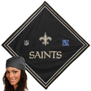  New Orleans Saints Black Jersey Bandana