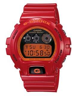 Shock Watch, Mens Red Resin Strap DW6900CB 4   G Shock Brands Mens 