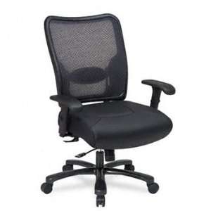  Executive Big & Tall Chair, Air Grid Back/Leather Seat 